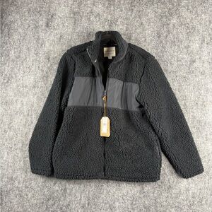 Weatherproof Vintage Sherpa Fleece Jacket Men’s L Anthracite Full Zip NWT